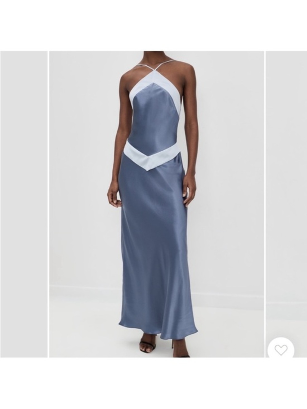 Reformation Jillian Silk Dress in Cornflower